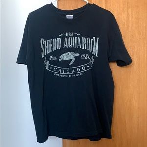 Black Shedd Aquarium T-Shirt